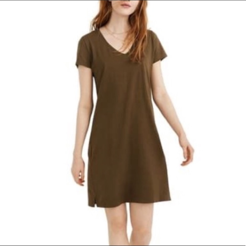 MADEWELL Northside V-Neck T-Shirt Dress S